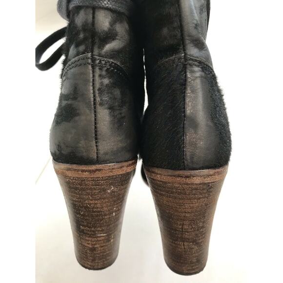 UGG Collection Piera Lace Up Boots Lambskin Sheepskin FLAW - Picture 12 of 12